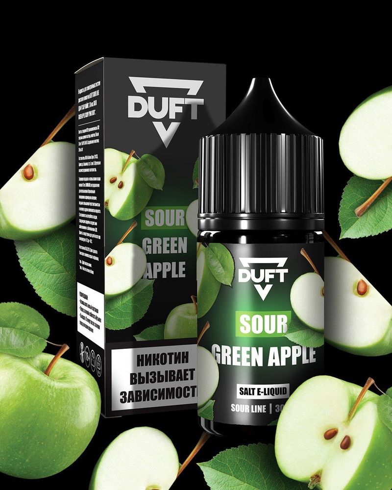 DUFT SOUR LINE - Green Apple (30ml, 2% nic)