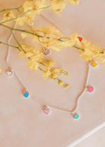 Колье "Хати" с ювелирной эмалью мультиколор