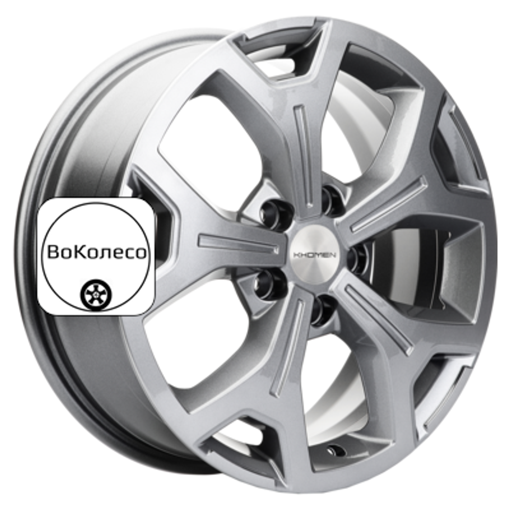 6,5x17/5x120 ET60 D65,1 KHW1710(2) (VW Multivan) Gray Khomen Wheels