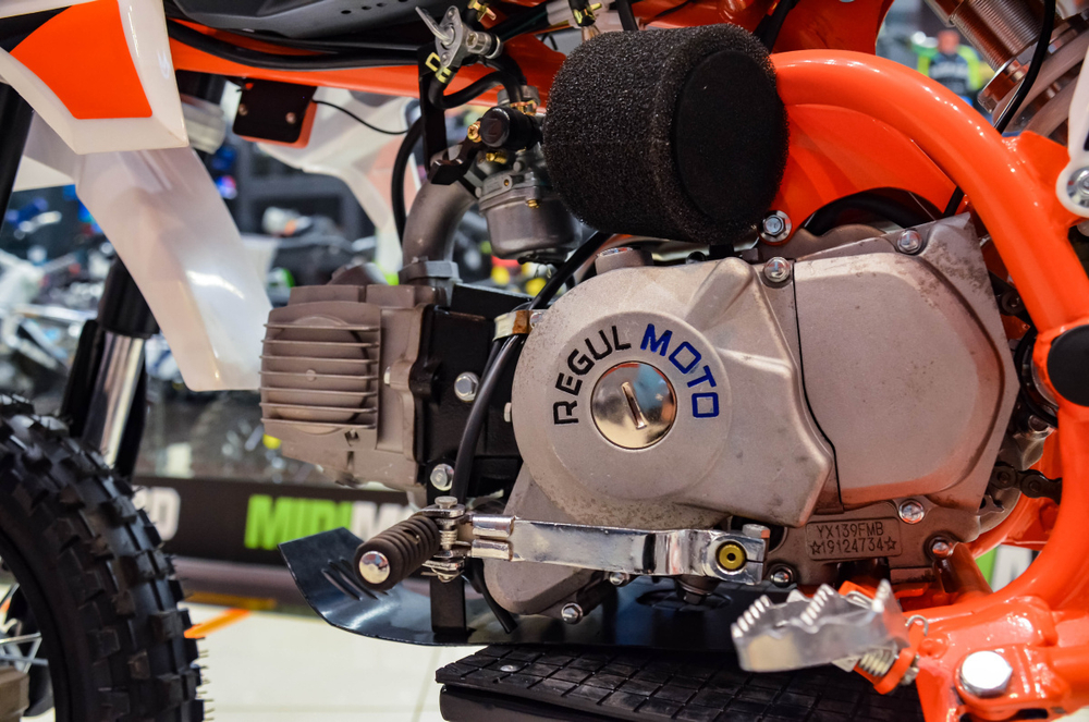 Питбайк Regulmoto PILOT 110EA 12/10 New 2020 (Черный/Оранжевый)