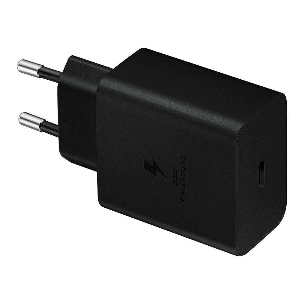 Сетевое зарядное устройство Samsung EP-TA845, USB-C + кабель Type-C, 45Вт, Black (Черный)