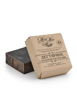 Дегтярное мыло с Маслом Ним, Чайного дерева и пчелиным воском