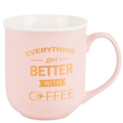Кружка фарфоровая "Everything" v=380мл. (3вида) (min12) (транспортная упаковка)