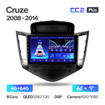 Teyes CC2 Plus 9" для Chevrolet Cruze 2008-2014