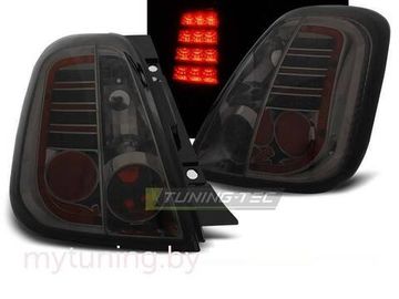 Задние фонари Fiat 500 smoke led