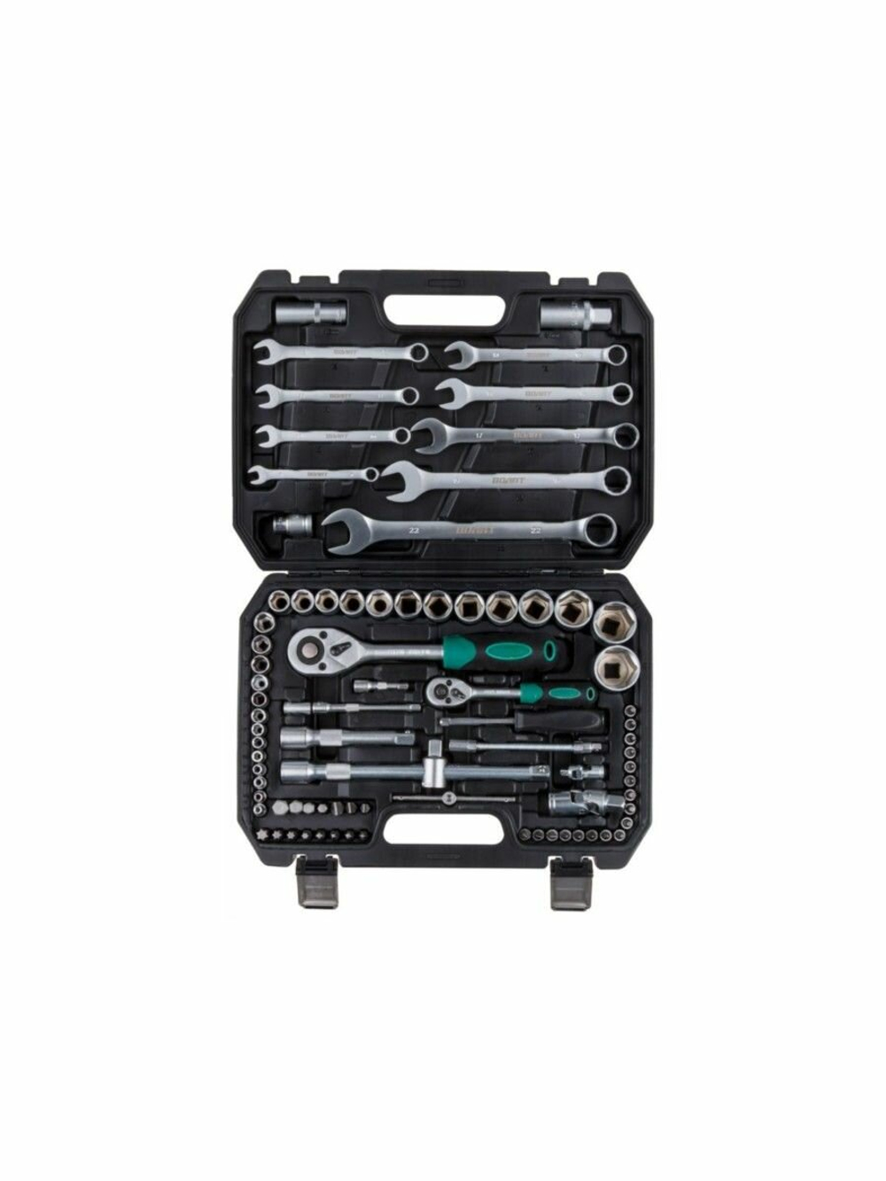 Набор головок и ключей 82пр. Волат (1/4", 1/2", 6 граней) (18540-82)