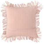 Чехол на подушку макраме с бахромой цвета пыльной розы из коллекции ethnic, 45х45 см