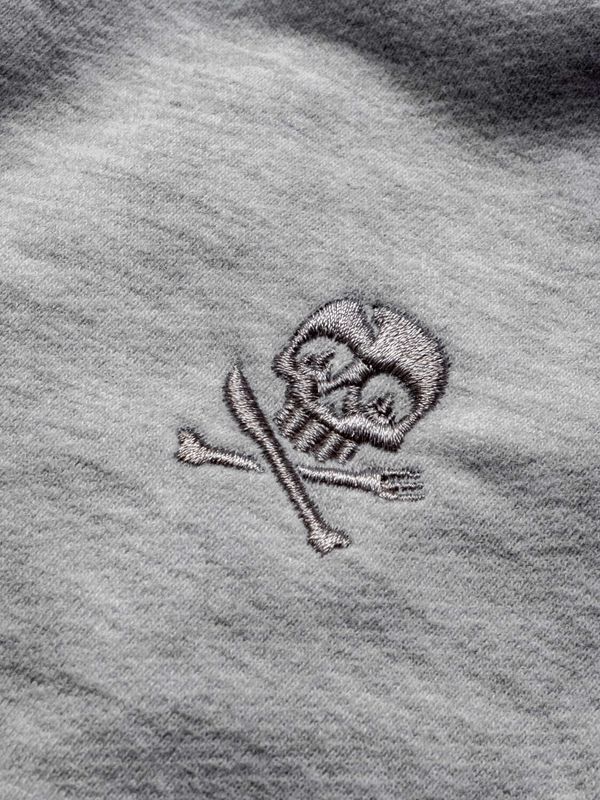 Брюки Logo оверсайз меланж серые - фото 4