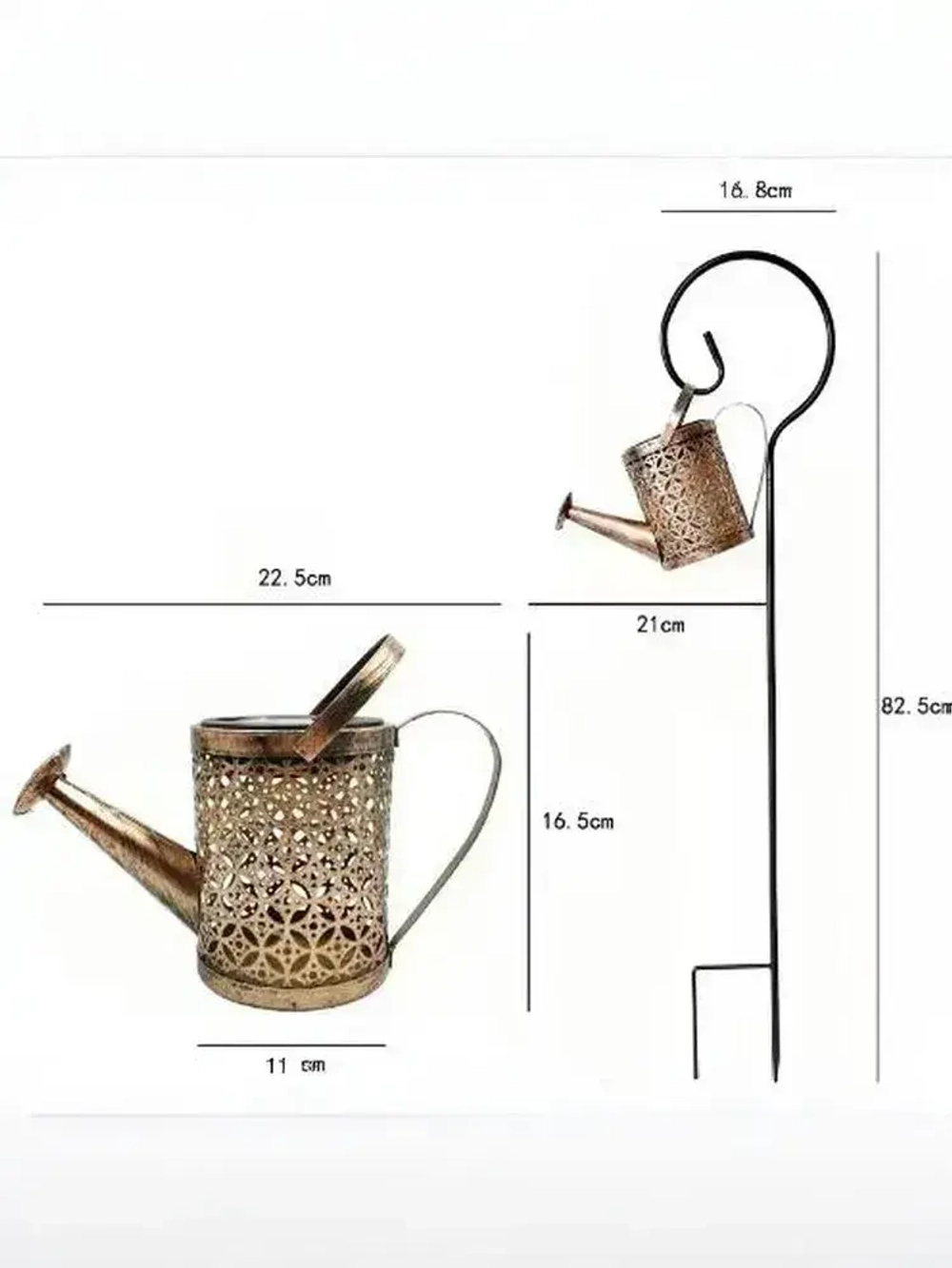 Садовый светильник на солнечной батарее уличный "Лейка"