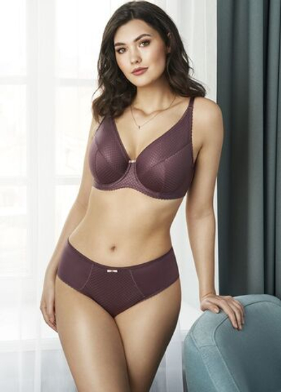 Бюстгальтер с полудублированной чашкой на тонком поролоне (Размер: 85F) (Цвет: фиолетовый)