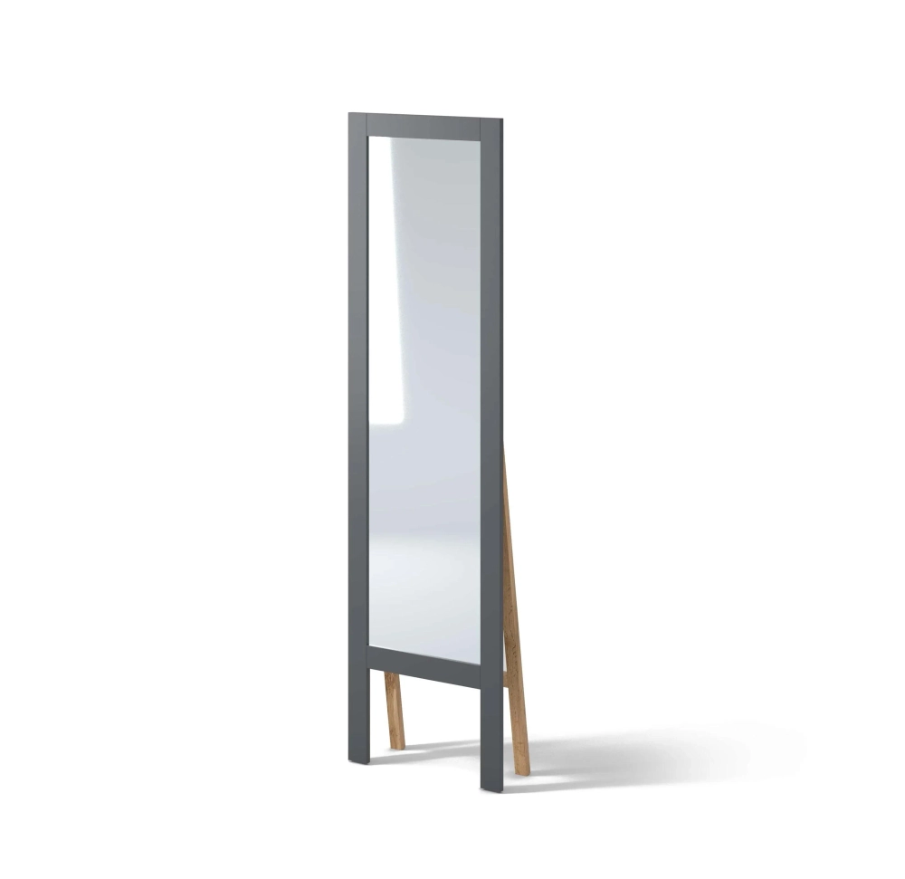 Зеркало напольное "Калгари" Белый дуб спальня