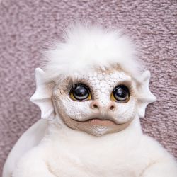 Игрушка мягкая Дракон Бэби Мистик Белый