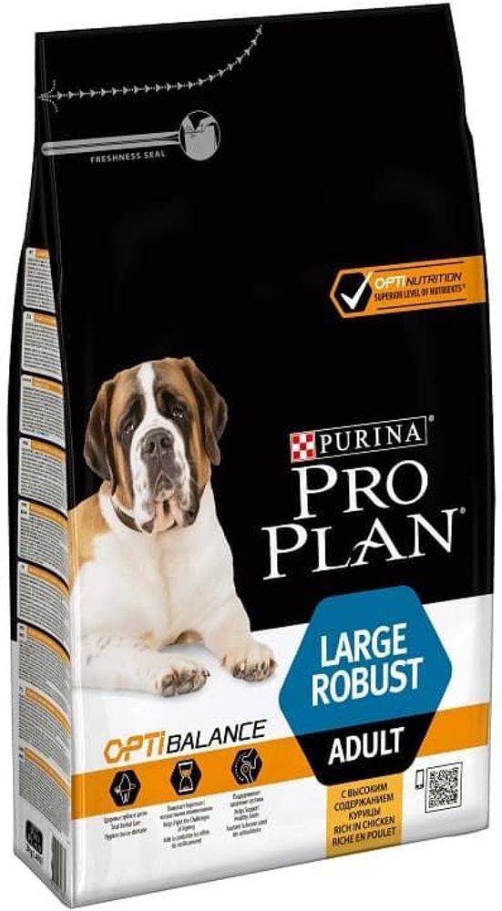 Pro Plan 3 кг adult OptiHeaith Large Robust Курица с рисом