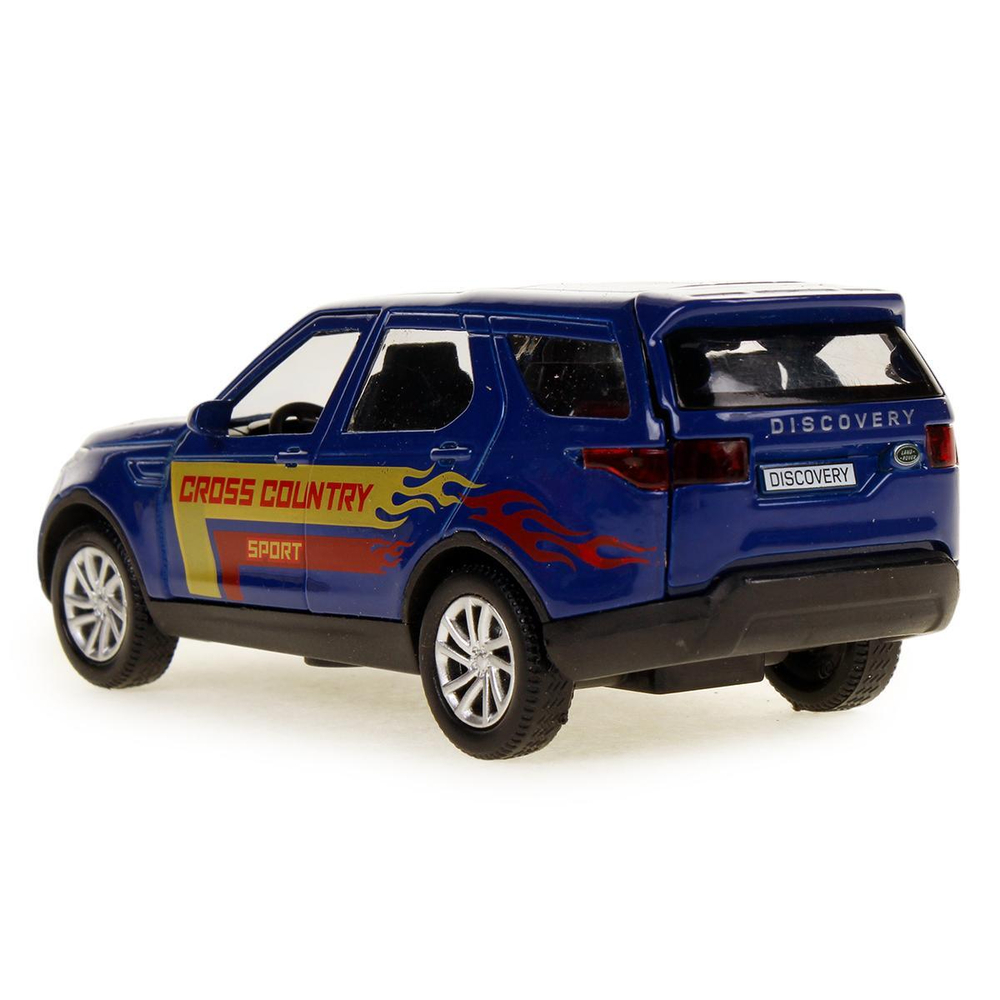 Модель ин. мет. "Land Rover Discovery. Спорт" 12см, свет-звук, синий в коробка (Технопарк)