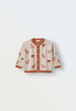 7910-325 Кардиган вязаный (лошадки)