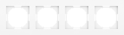 Рамка 4-я, глянцевый белый, серия A07