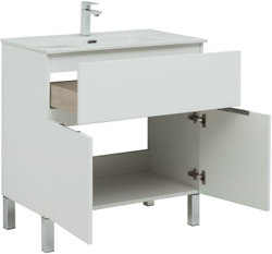 Мебель для ванной Aquanet Алвита New 80 1 ящик, 2 дверцы, белый матовый