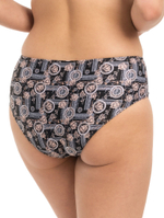 Черные плавки с принтом (Размер: XL) (Цвет: черный)