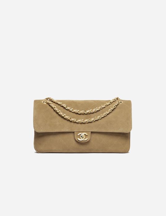 Сумка Chanel Maxi Flapbag Suede Calfskin & Gold Metal 