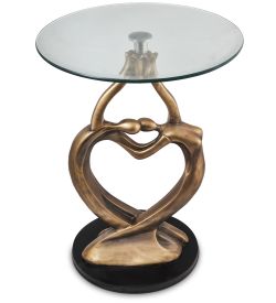 ALF 031/0931 Статуэтка«Влюбленная пара»+ стекло (35*60*35*46)