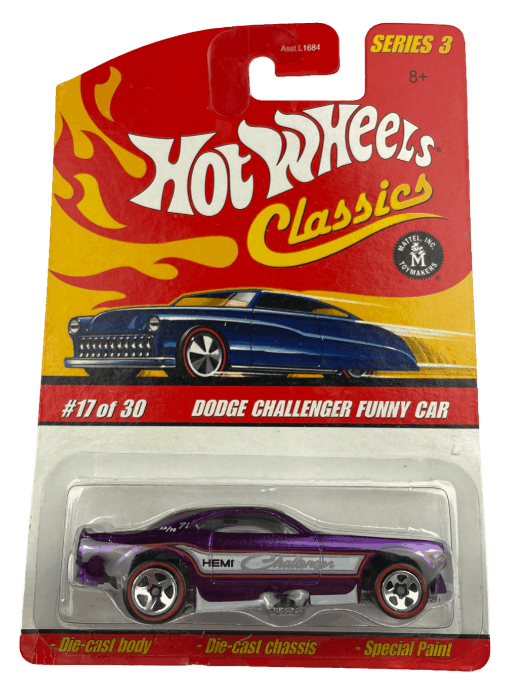 Hot Wheels Classics Series 3: Dodge Challenger Funny Car (#17 of 30) (2007)