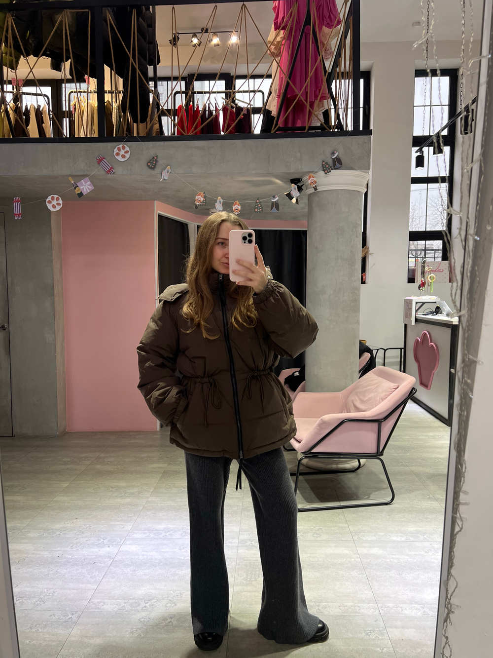 Пуховик Shoko шоколад