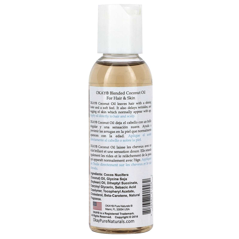 Okay Pure Naturals, Смешанное кокосовое масло, 59 мл (2 жидк. унц.)