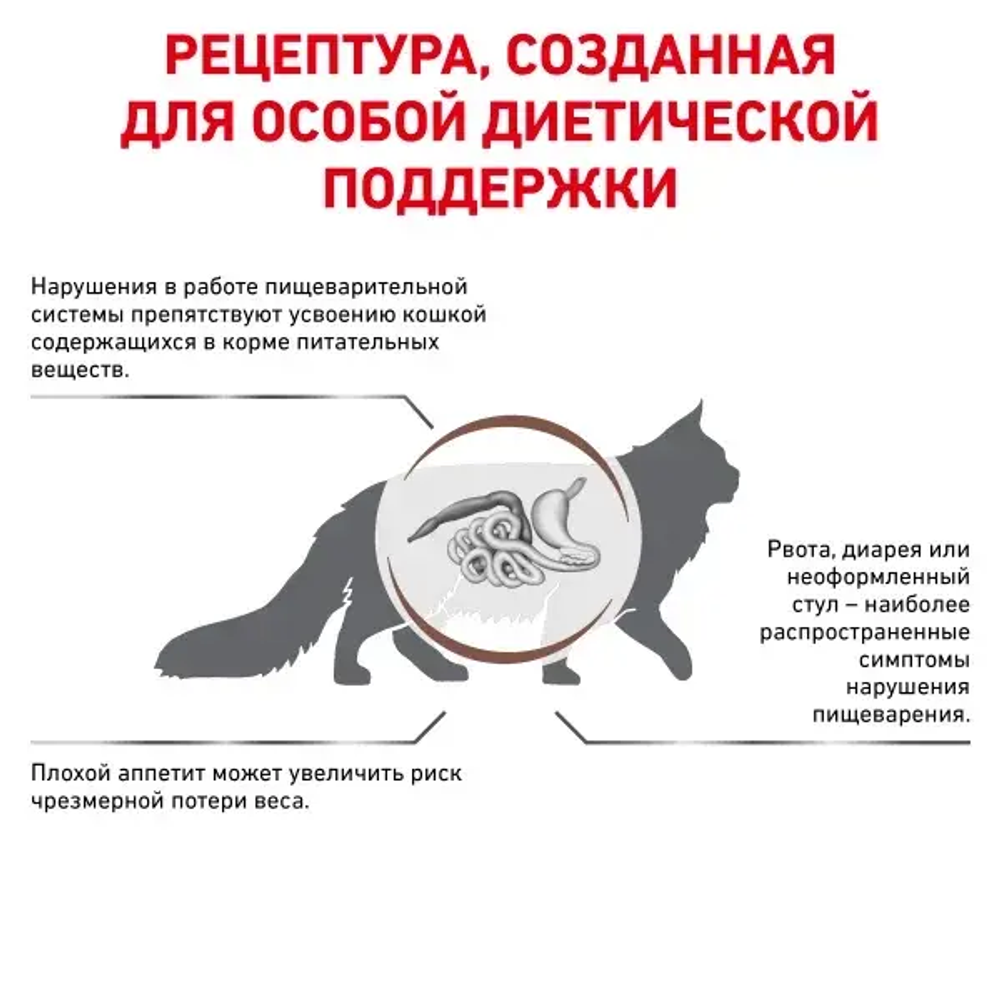Royal Canin корм сухой для взрослых кошек при нарушениях пищеварения