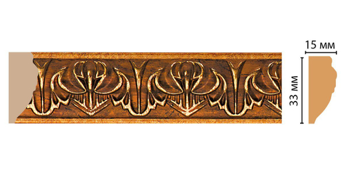 Молдинг DECOMASTER 101B-1223A 2M ДМ (33*15*2000 мм)