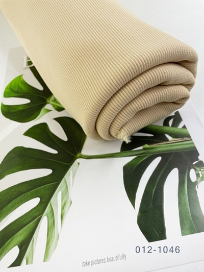 БЕЖЕВЫЙ - Кашкорсе с лайкрой, компакт пенье (1145)