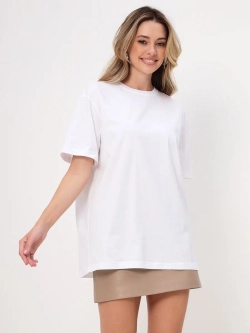 Футболка оверсайз свободная с принтом на спине