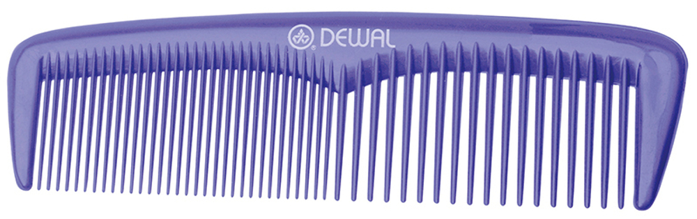 Расческа карманная DEWAL" Эконом" синяя 13см