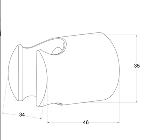 Кронштейн для душа MELODIA MKP28003