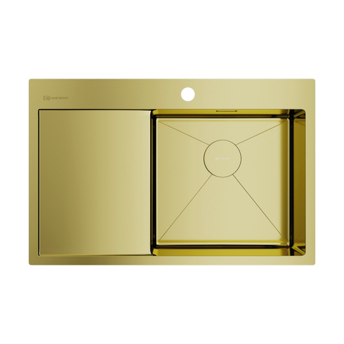 кухонная мойка Omoikiri Akisame 78-R-LG нерж. сталь/светлое золото