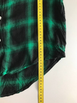 Рубашка в актуальную клетку, визуально на 42 размер