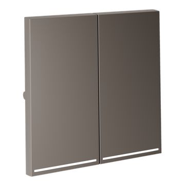 Клавиши для выключателя/переключателя двухклавишного с подсветкой, S70 (капучино)