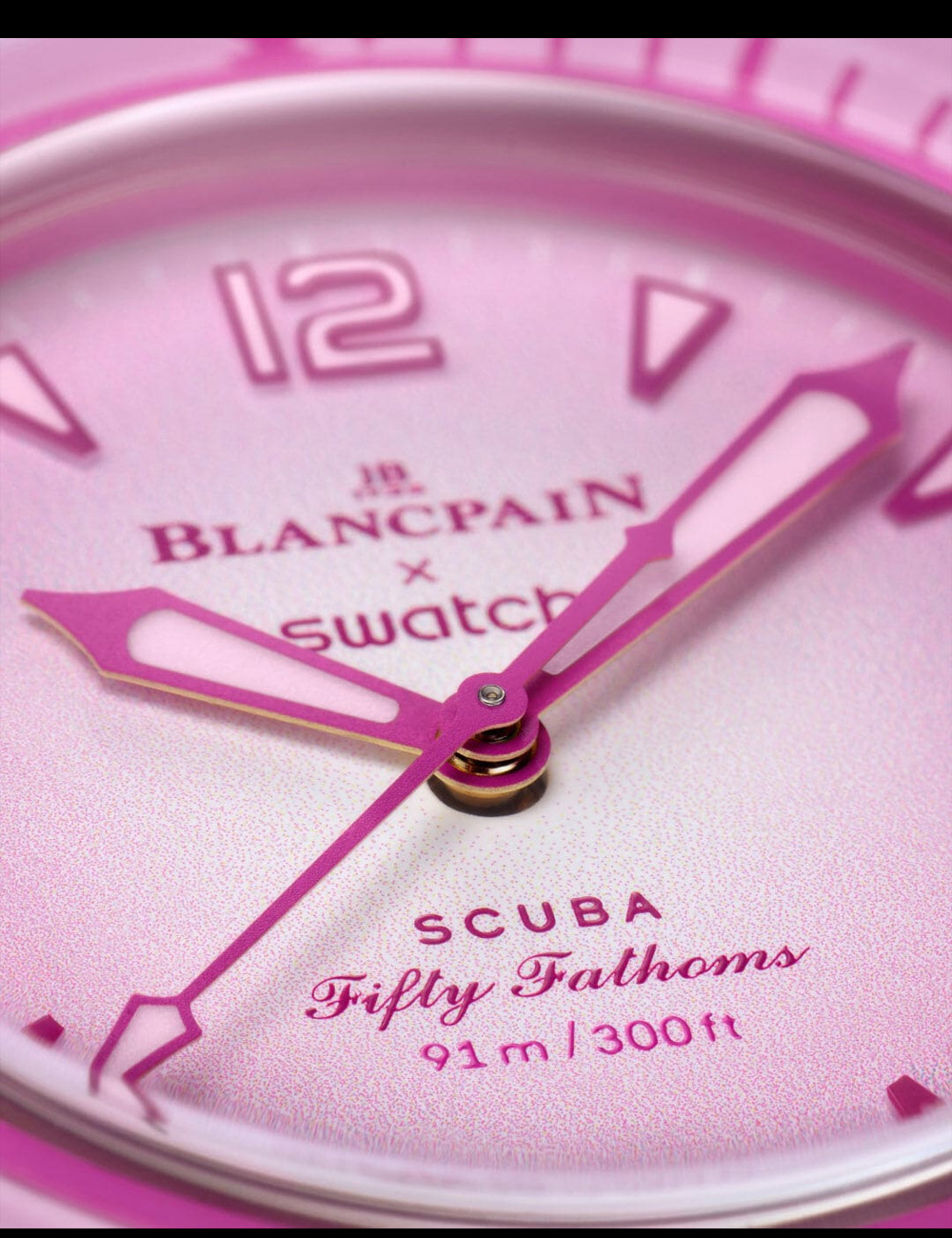 Наручные часы Blancpain X Swatch "Pink Ocean"