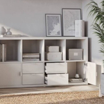 Фора модуль с двумя ящиками, ручка металл, 33*37*33 см, белый