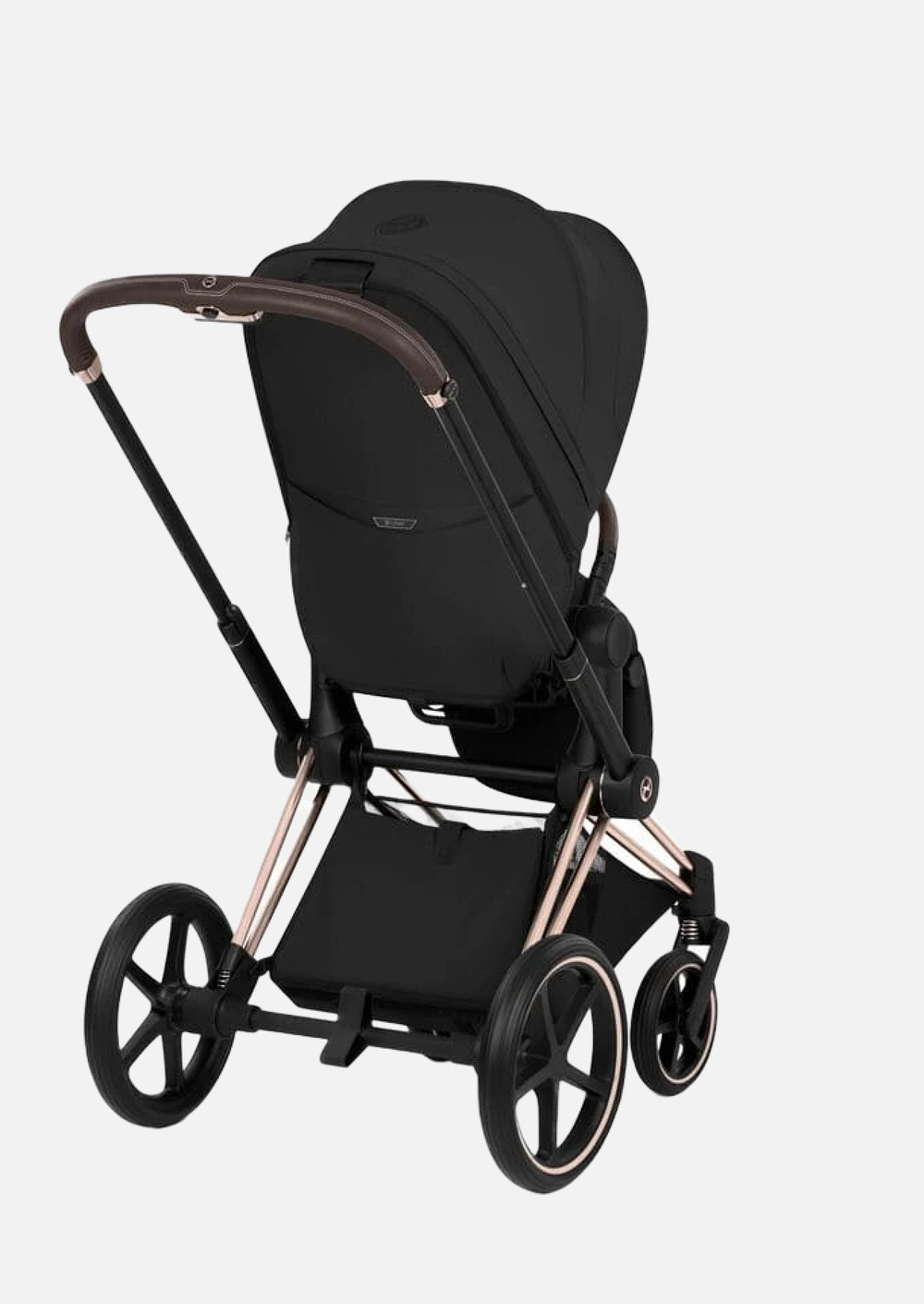 Cybex Priam 5 Style, в цвете Sepia Black (шасси Rose Gold) + автокресло Cybex Cloud G3