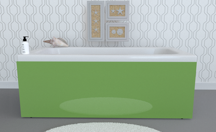 Экран под ванну откидной TR-7-034 зеленый глянец