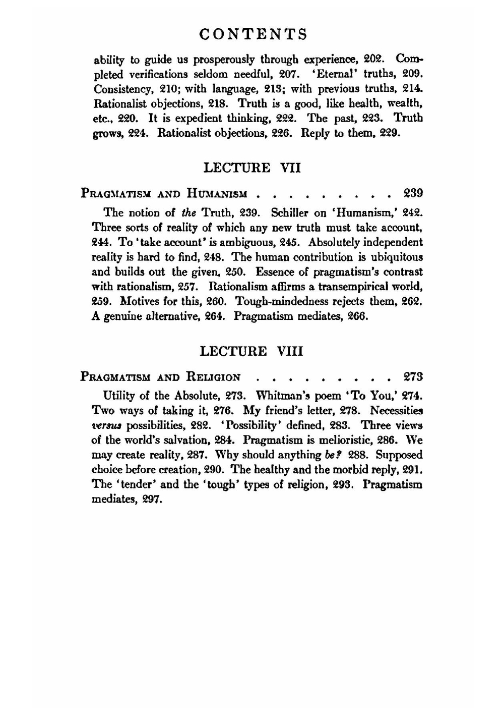 Pragmatism | James William