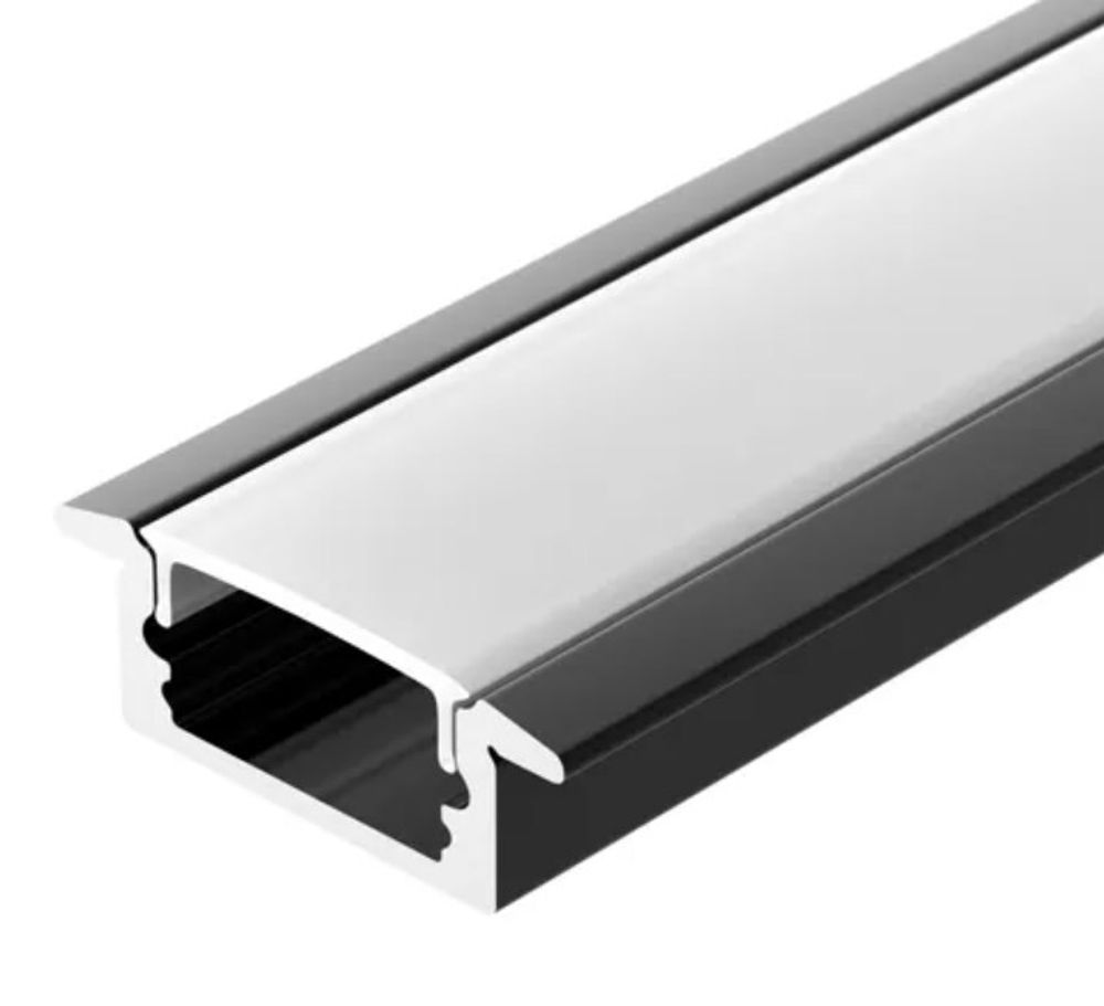 Профиль LINE-2308-F-2000 ANOD BLACK (Arlight, Алюминий)