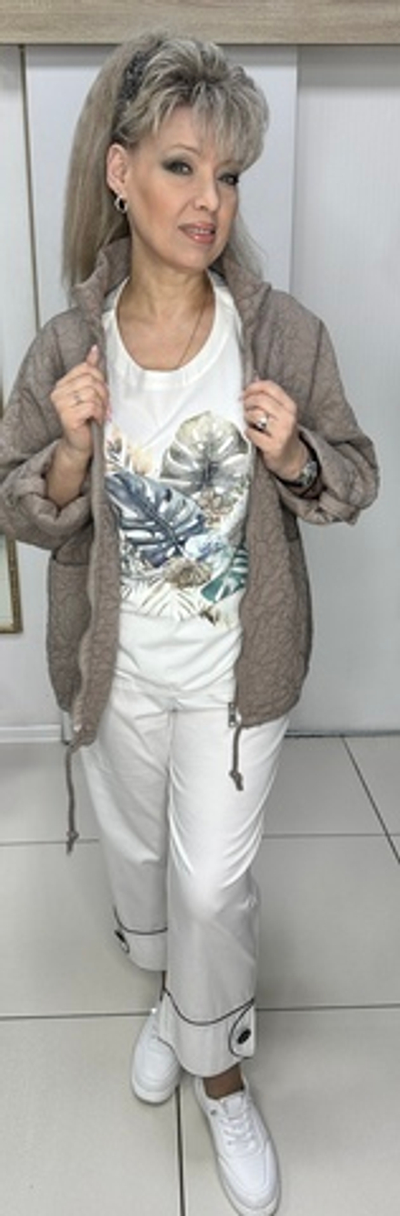 Курточка-жакет "зефирка" в цвете капучино