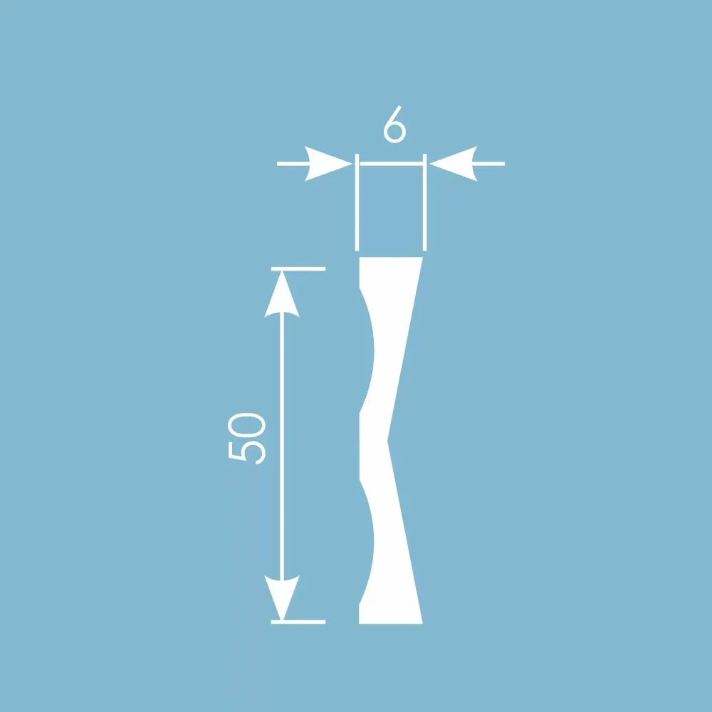 Молдинг Ecopolymer, 50x6 мм