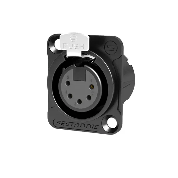 Seetronic MK5F2C-BG Панельный разъём XLR тип D, "мама"