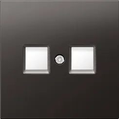 Donel R98 METAL никель Накладка для розетки RJ45, 2-я, серия DA