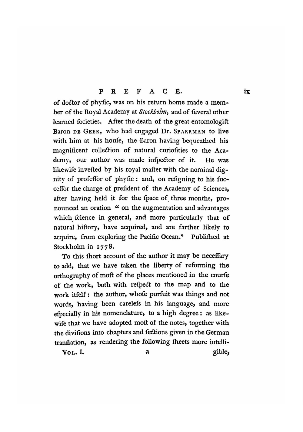 A voyage to the Cape of Good Hope, towards the Antarctic Polar Circle, and round the world. In two volumes | Anders Sparrman