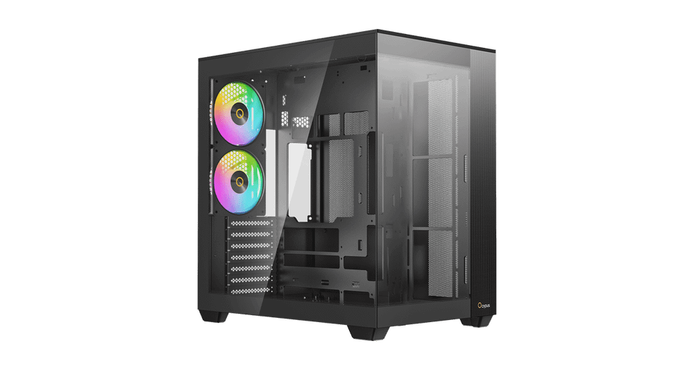 Корпус Ocypus Delta C74 BK ARGB ATX/MATX/ITX, USB3.0x2, Type C, Черный, Delta-C74-BKD200XX-GL
