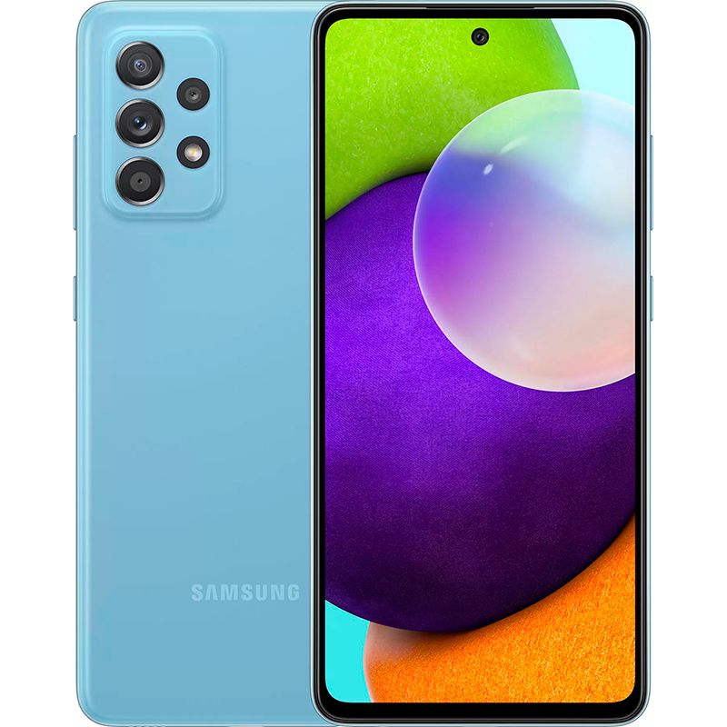 Смартфон Samsung Galaxy A52 4/128GB Awesome Blue (SM-A525F) Синий  Ростест Оф. Гарантия