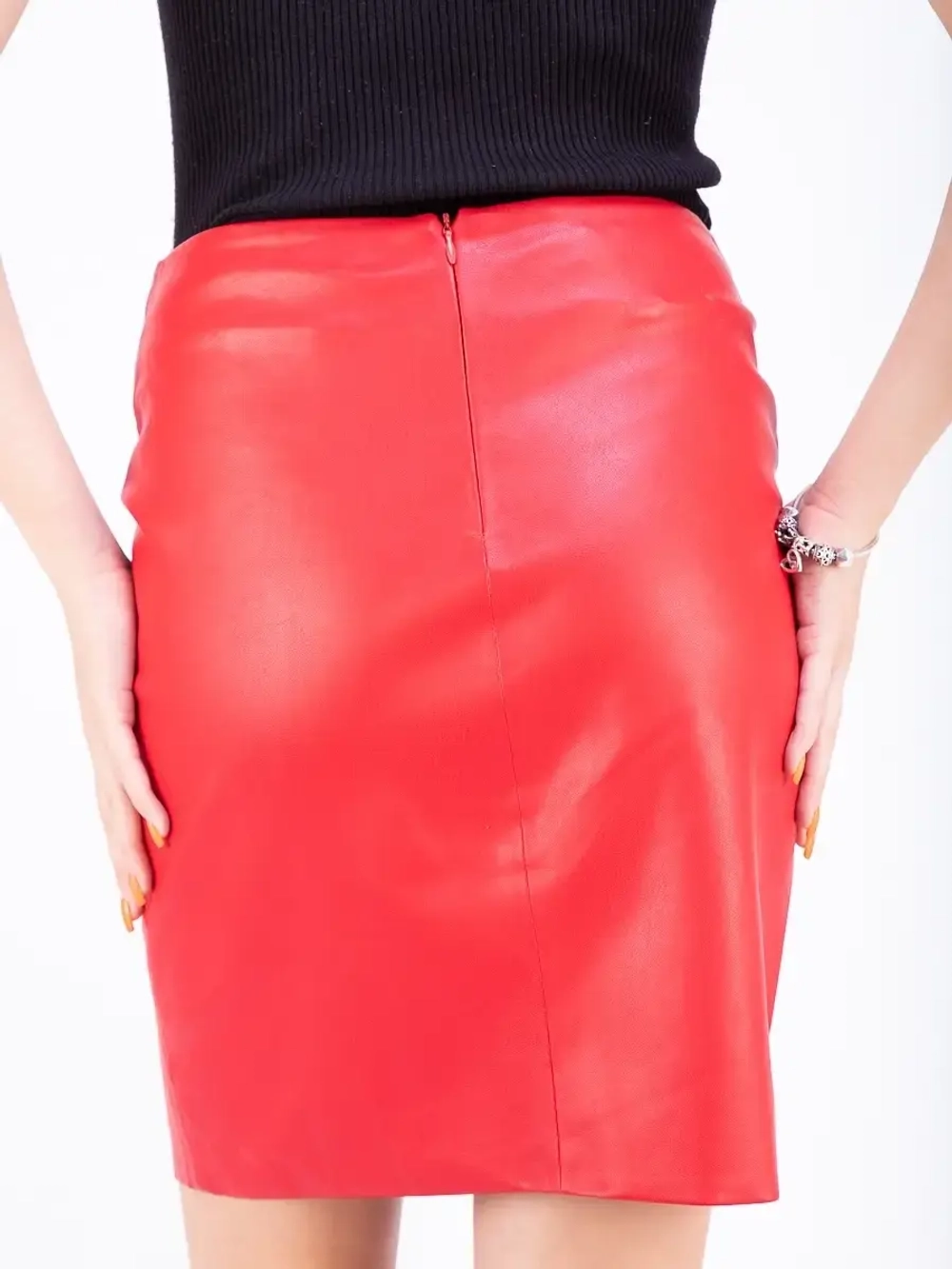 Юбка женская кожаная, юбка из эко кожи